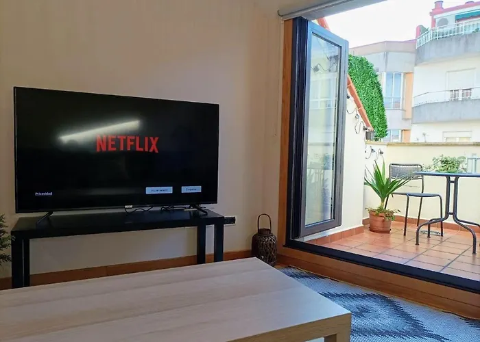 Con Terraza, Plaza America Apartman Vigo